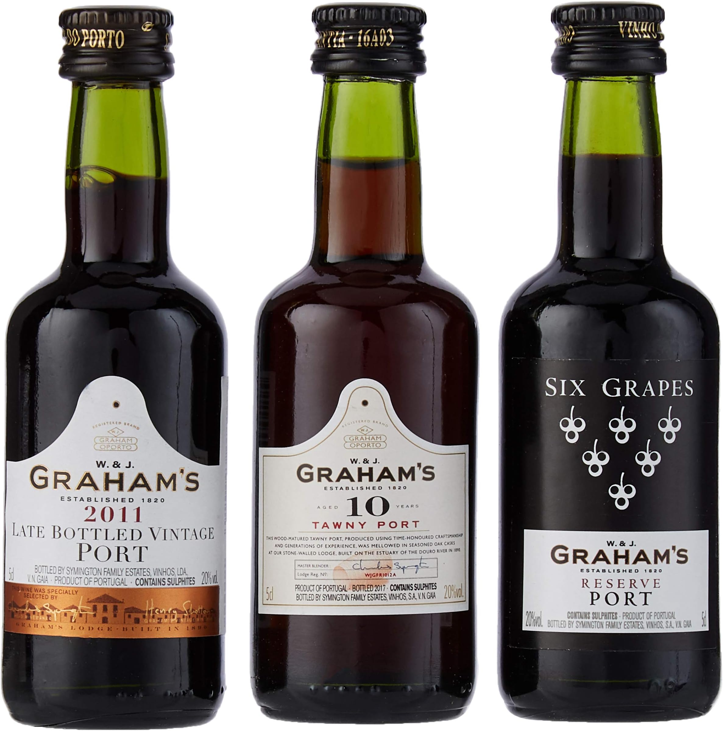 Grahams Port Tasting Selection In Wooden Gift Box 3 x 5cl