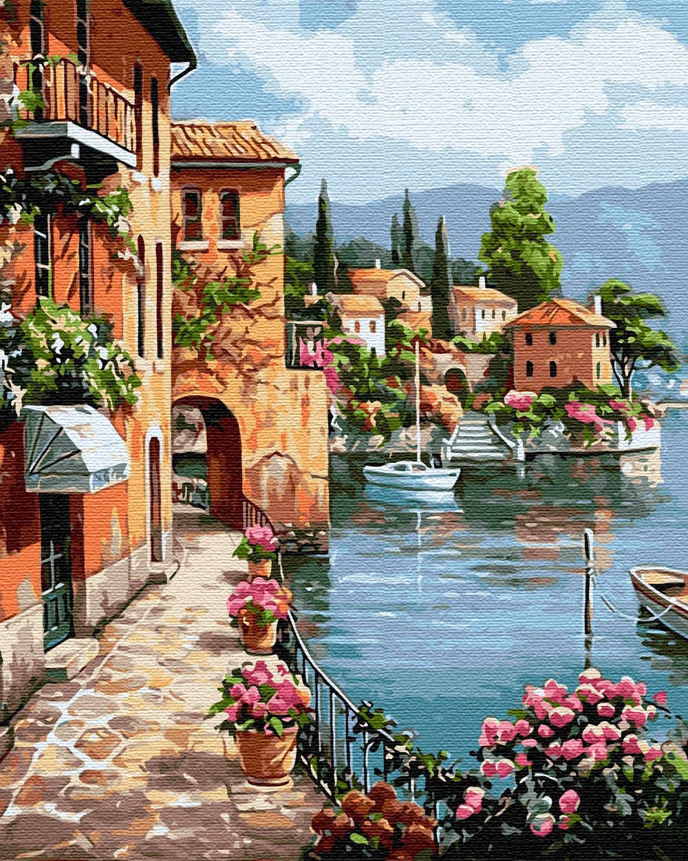 Artnapi Paint by Numbers Adults without Frame | DIY Hand Painted | Nature - Coast | Kit for Beginners and Adults | Set Including Acrylic Paints & Brush | 40 x 50 cm Canvas | Ideal as a Gift — image 1