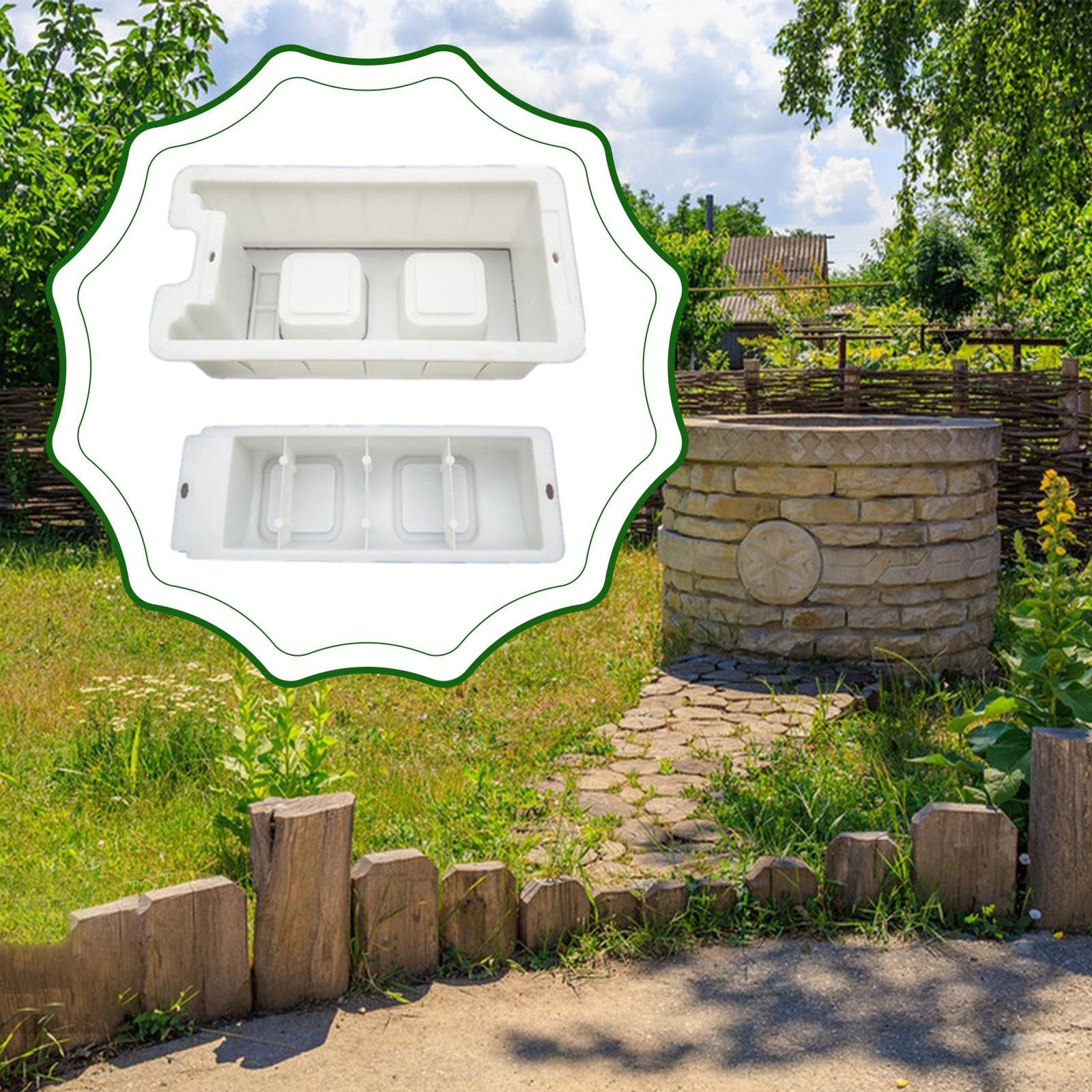 Constructor de pozos de hormigón, fácil de usar, ligero y, modelo de de hormigón para bricolaje, ideal para jardines, y