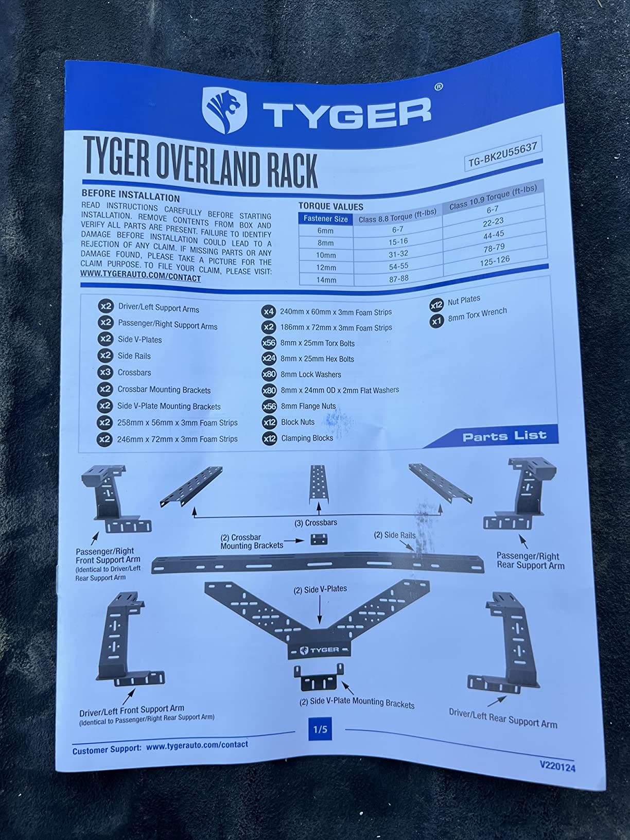 $23/mo - Finance Tyger Auto Plate Style Overland Bed Rack for Full-Size ...