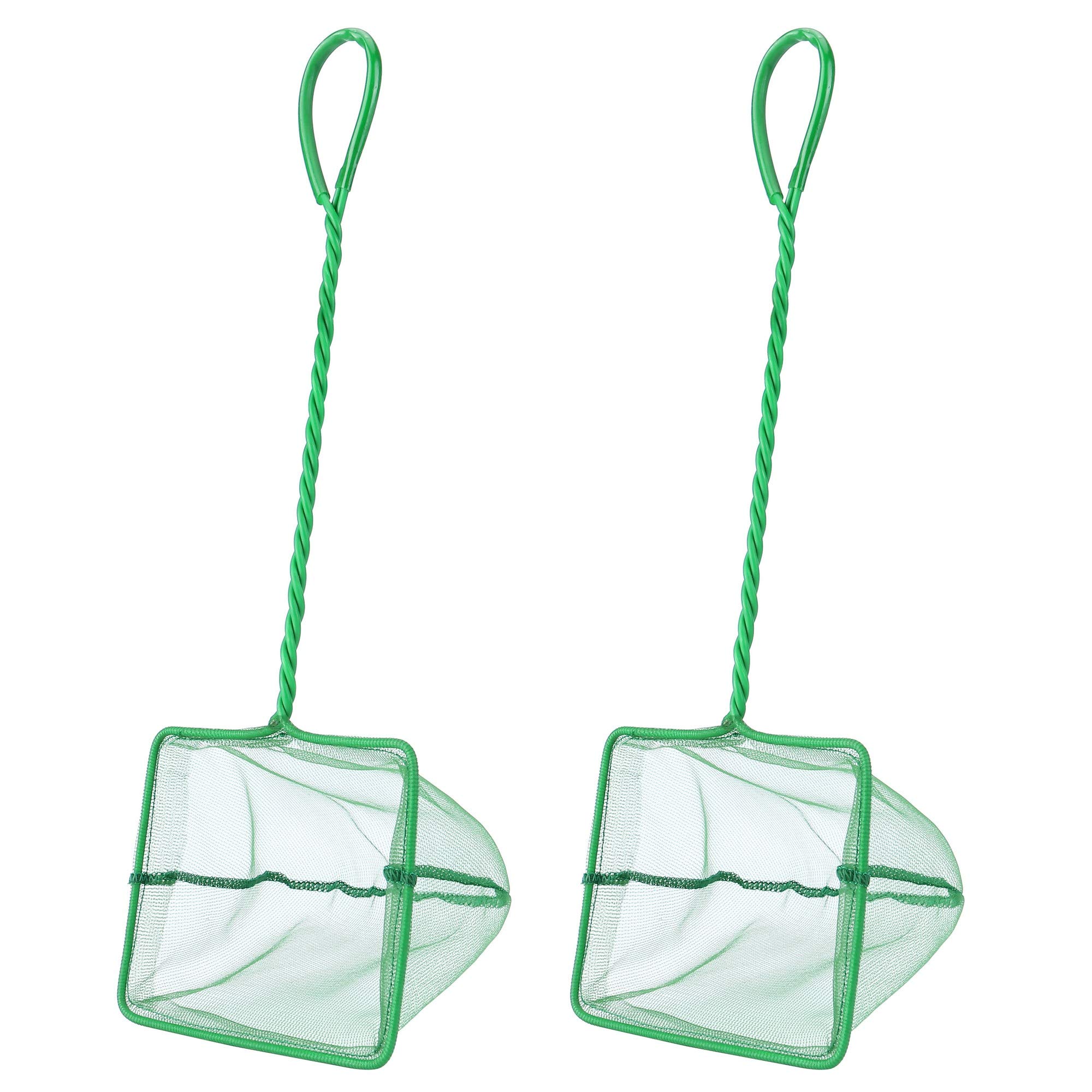 Mogoko Fischnetz, 12,7 cm, feines Netz, mit 25,4 cm langem Kunststoffgriff für Aquarien, Aquariumzubehör, 2 Stück