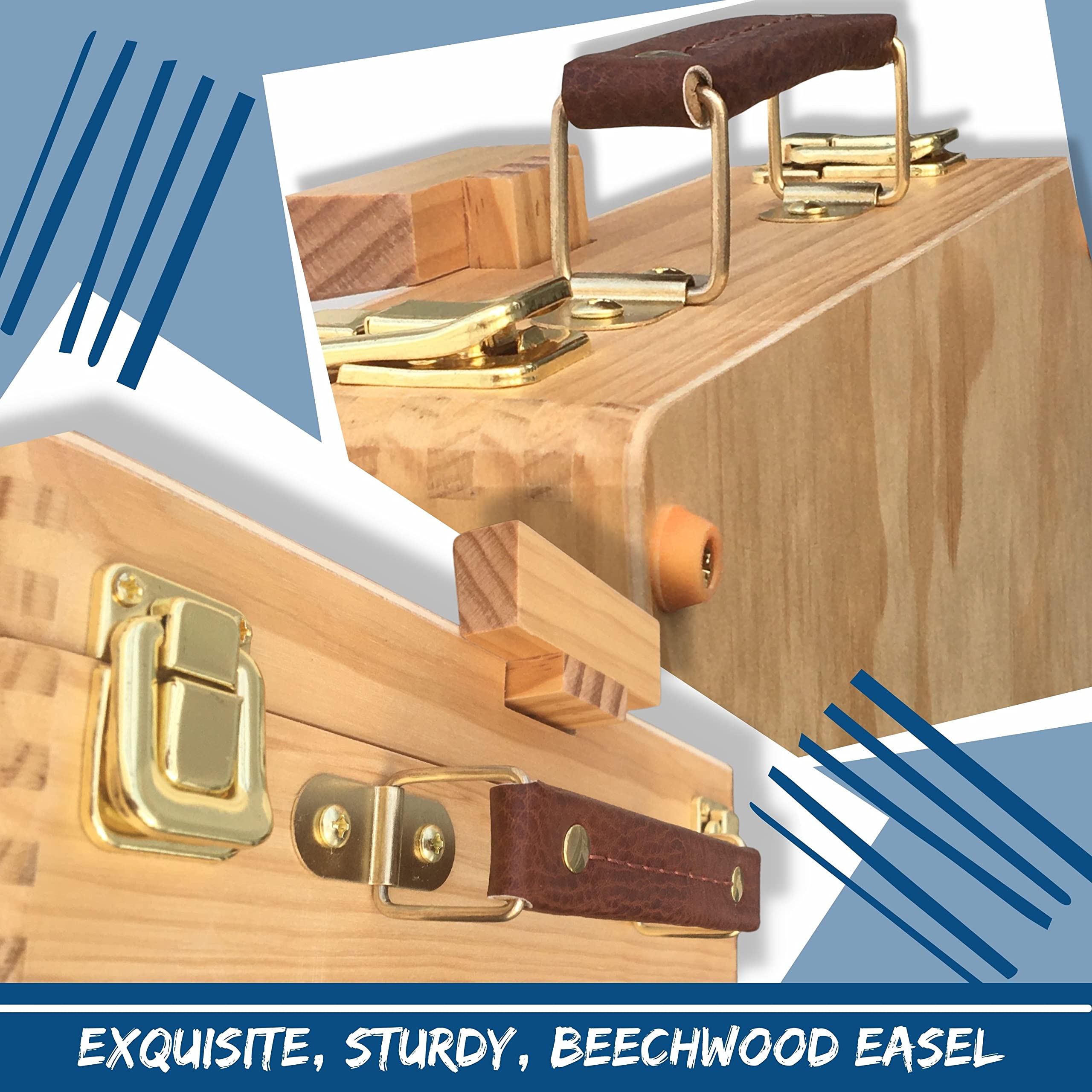 Buy HiDemanD Painting Set Table Top Easel Beech Wood Beginner Art