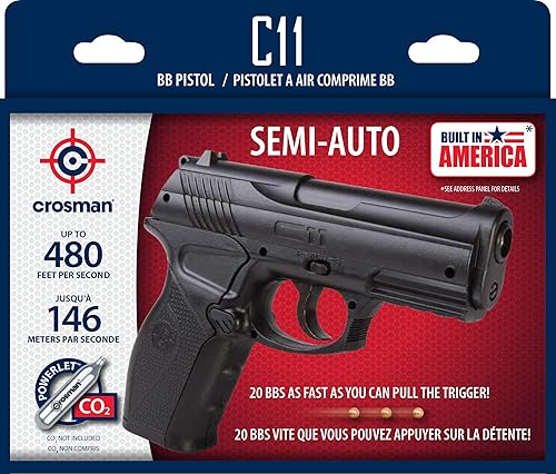 Miniatura 7 de Crosman C11 Pistola de aire semiautomática (BB)