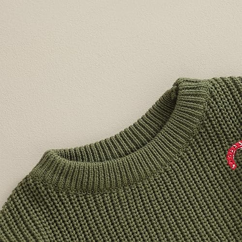 Miniatura 3 de Suéter de punto con bordado de corazón para el día de San Valentín, para bebé, niña, manga larga, regalos para el día de San Valentín