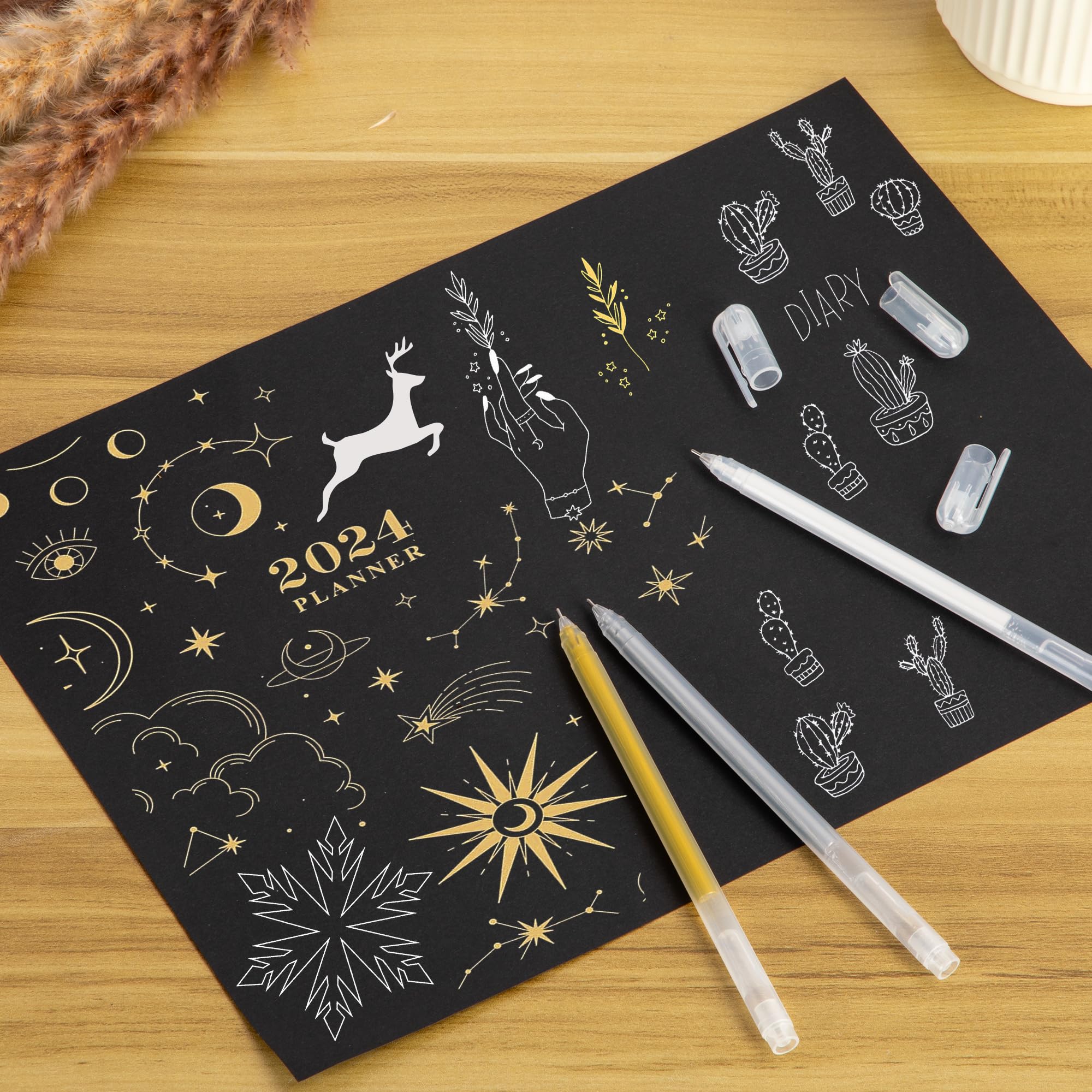Gelschreiber-Set Metallic, 0,7 Mm – Weiß, Gold, Silber Für Kunst, Zeichnen & Kreativprojekte