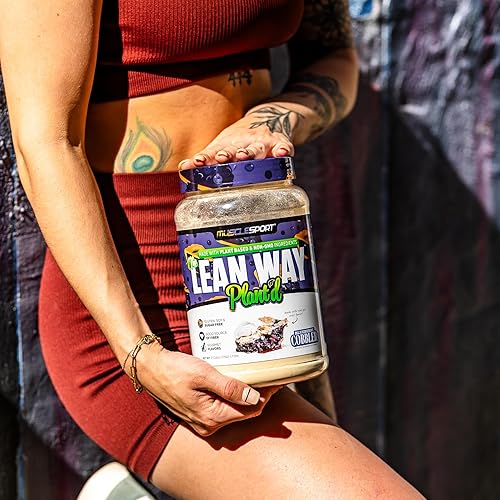 Miniatura 4 de Musclesport Lean Way Proteína vegetal – Mezcla de proteína de guisante y proteína de arroz integral, con CLA, MCT y L-carnitina añadidos, 20