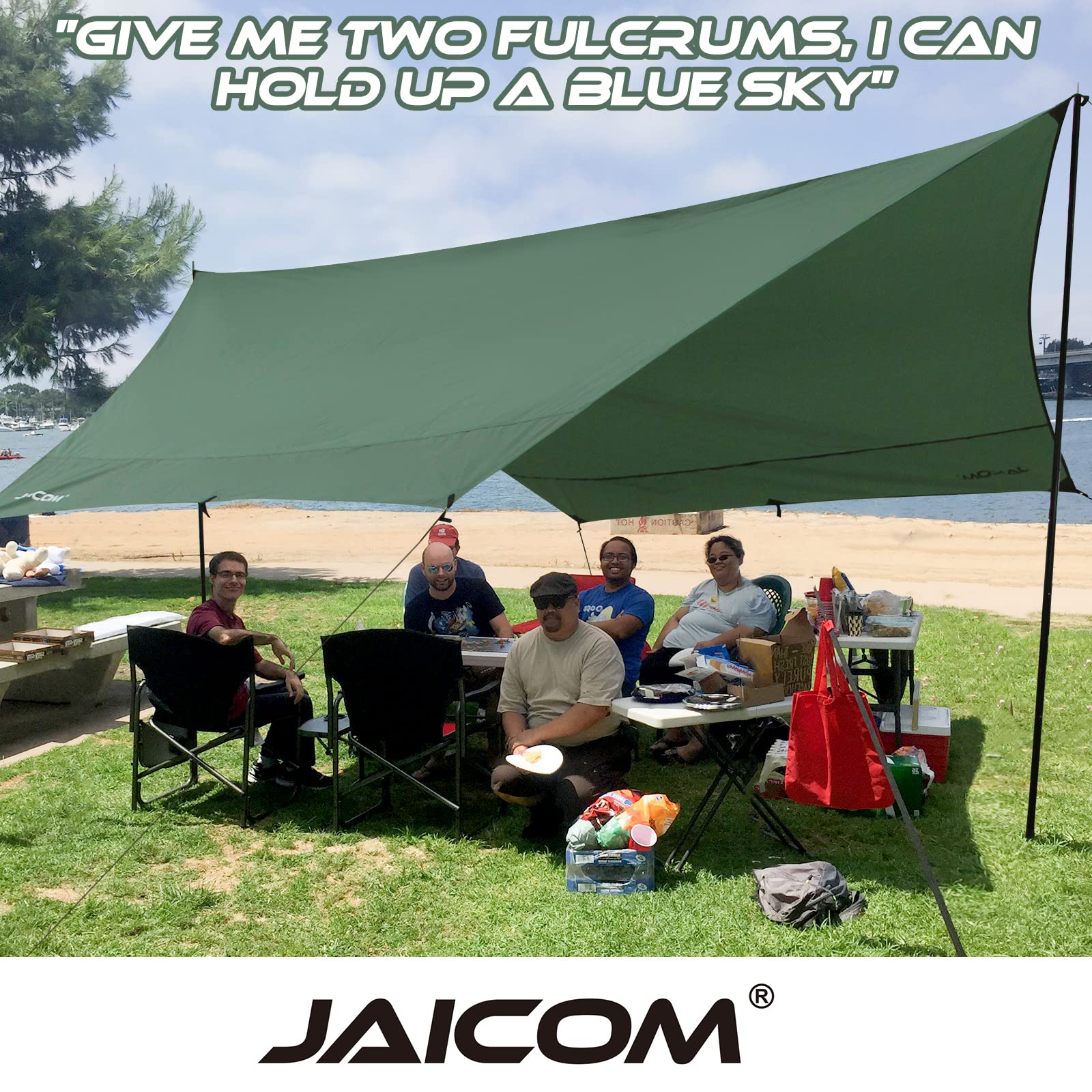 Poteaux Télescopiques JAICOM – 40 à 210 Cm, 2 Pièces, 22 Mm De Diamètre, Pour Tente, Bâche, Hamac, Abri De Camping