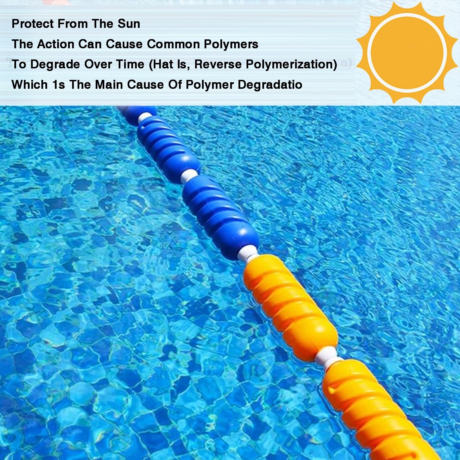 Lignes de Couloir de Piscine (Type Spirale, 9 cm)