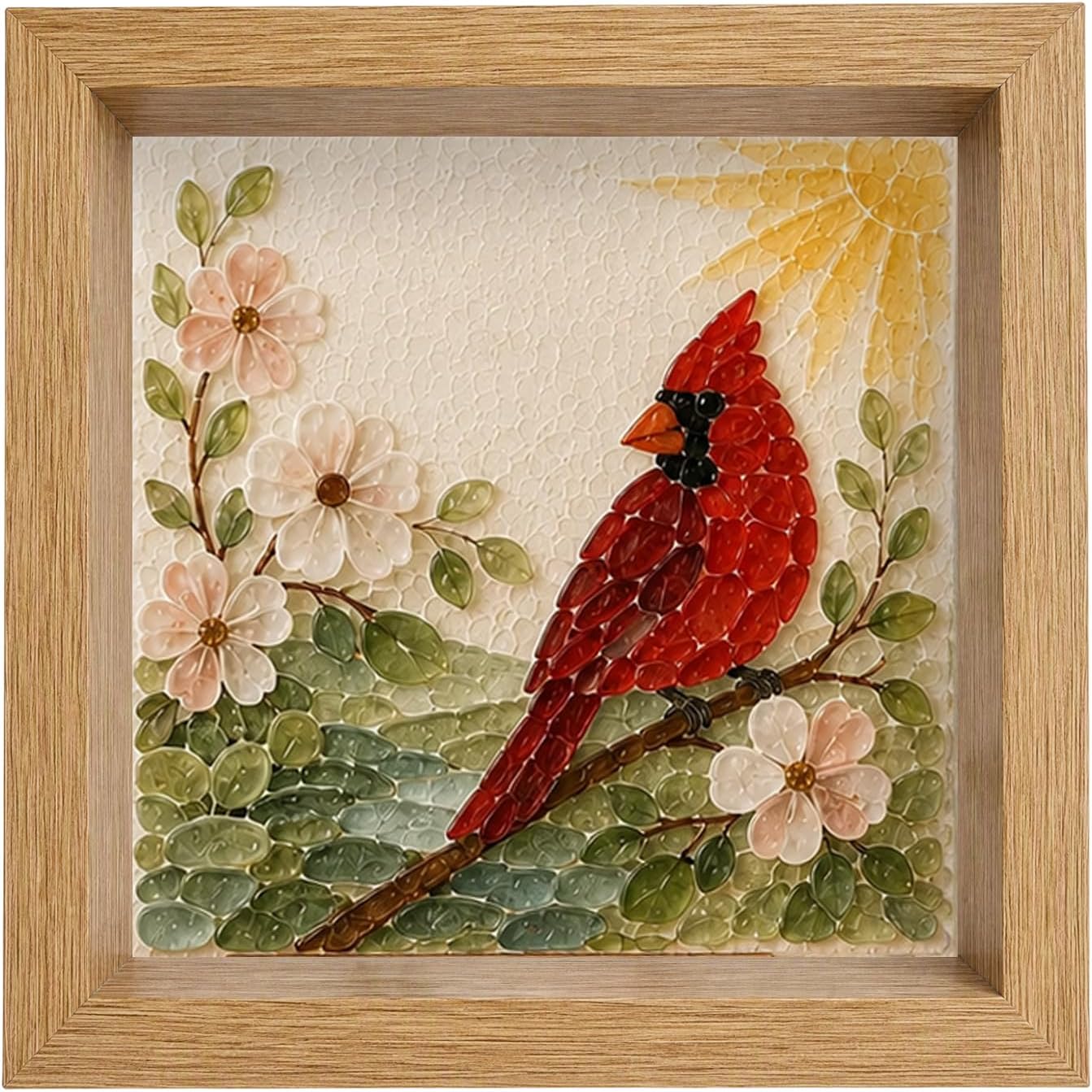 Framed DIY Mosaic Art Kit Acrylic Gem Craft Set Mosaic Making Craft Kit