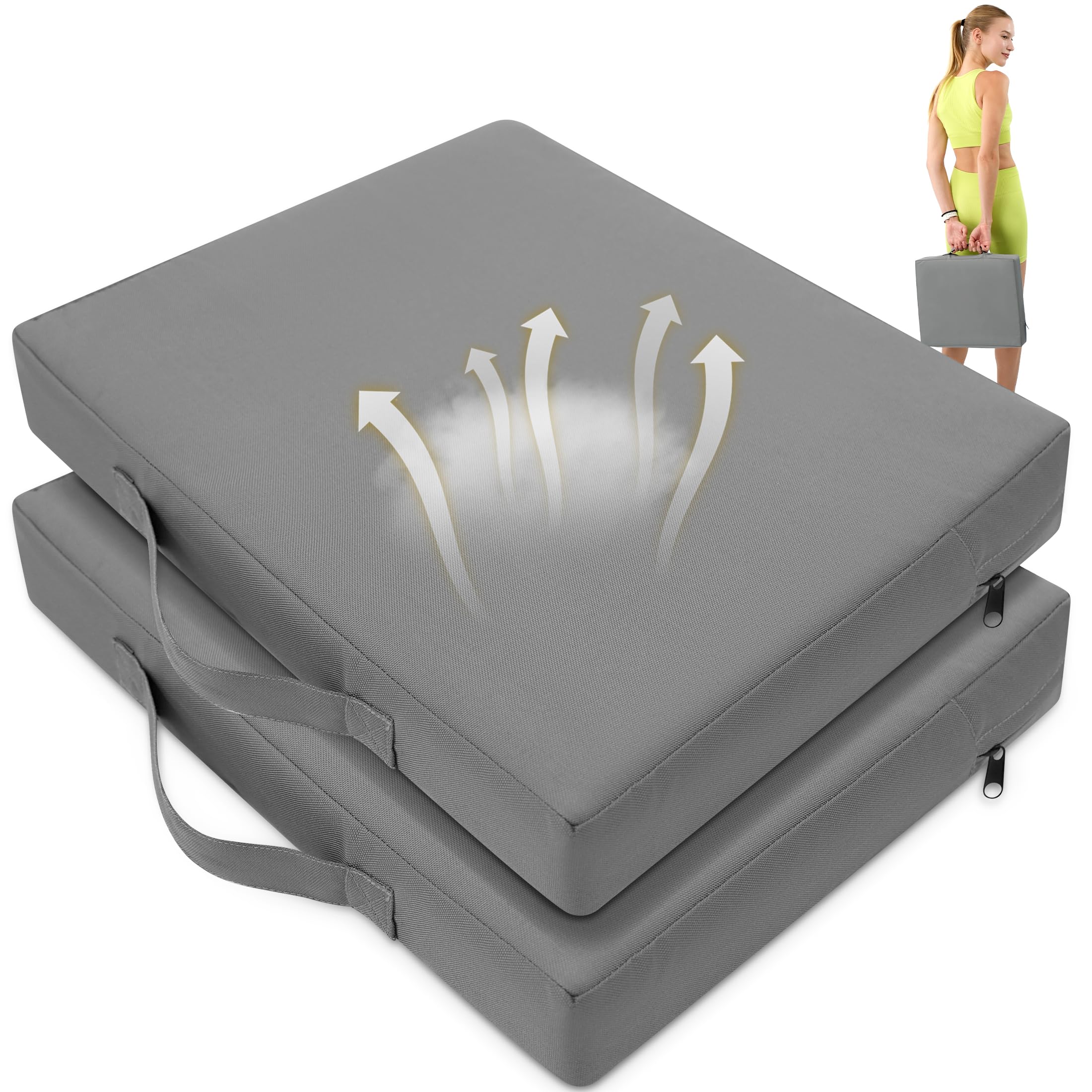 Photo 1 of ***SIMILAR ITEM***
FASTMOMENT 2 Pcs Stadium Seat Cushions Water-Repellent Bleacher Seat Cushions Indoor & Outdoor Seat Cushion for Bleachers Portable Stadium Cushion for Sports Events, Office Chairs, Beaches