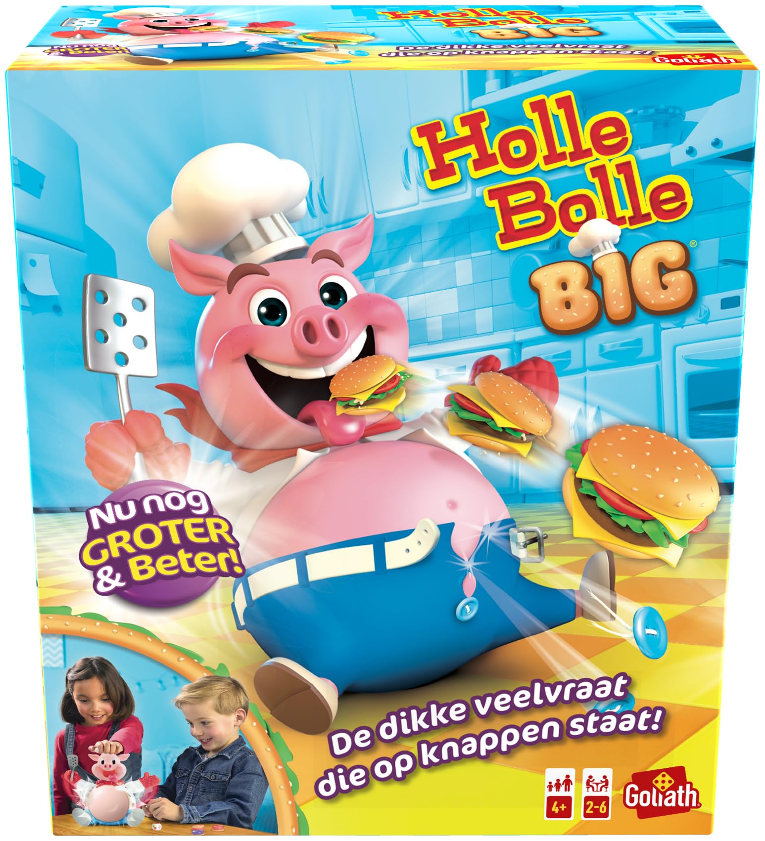 Goliath Holle Bolle Big (Wersja holenderska), gra akcji dla 2-6 graczy, rodzinna Nadaje się jako prezent dla dziewczynek i chłopców od 4 lat