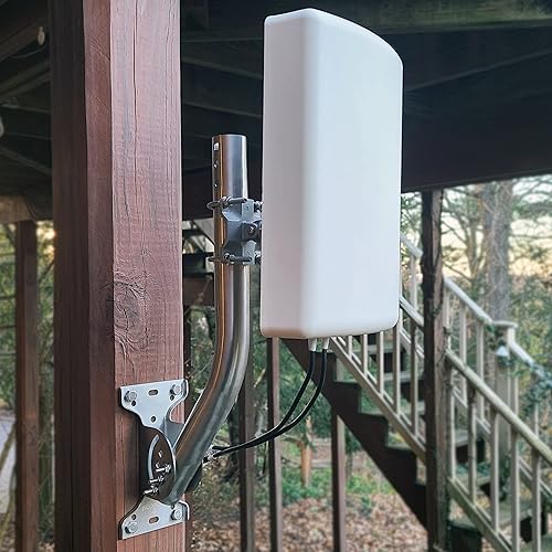 Miniatura 6 de Proxicast Pro-Grade J-Max - Soporte de antena de acero inoxidable 100% sólido, soporte universal ajustable para exteriores y mástil de tubo J (poste