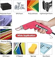 Vista 5 de ROMECH Foam Cutter Pro Cuchillo Eléctrico Caliente, Kit de Herramientas de Corte de Espuma de Poliestireno de 100W - con Estuche de Servicio Pesado