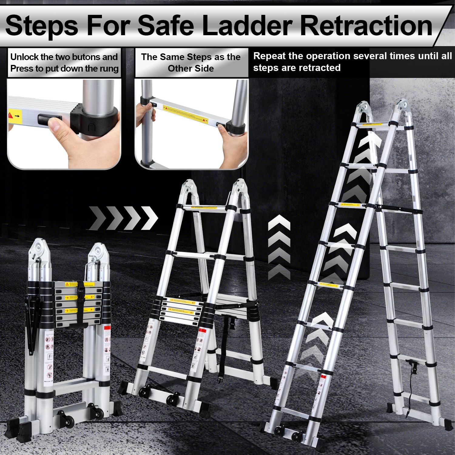 Piattaforma Telescopica In Alluminio Leggerissima - Scala Expert