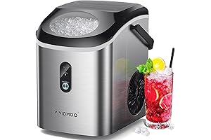 Nugget Ice Makers Countertop, 33 Lbs a Day Sonic Ice Maker Machine