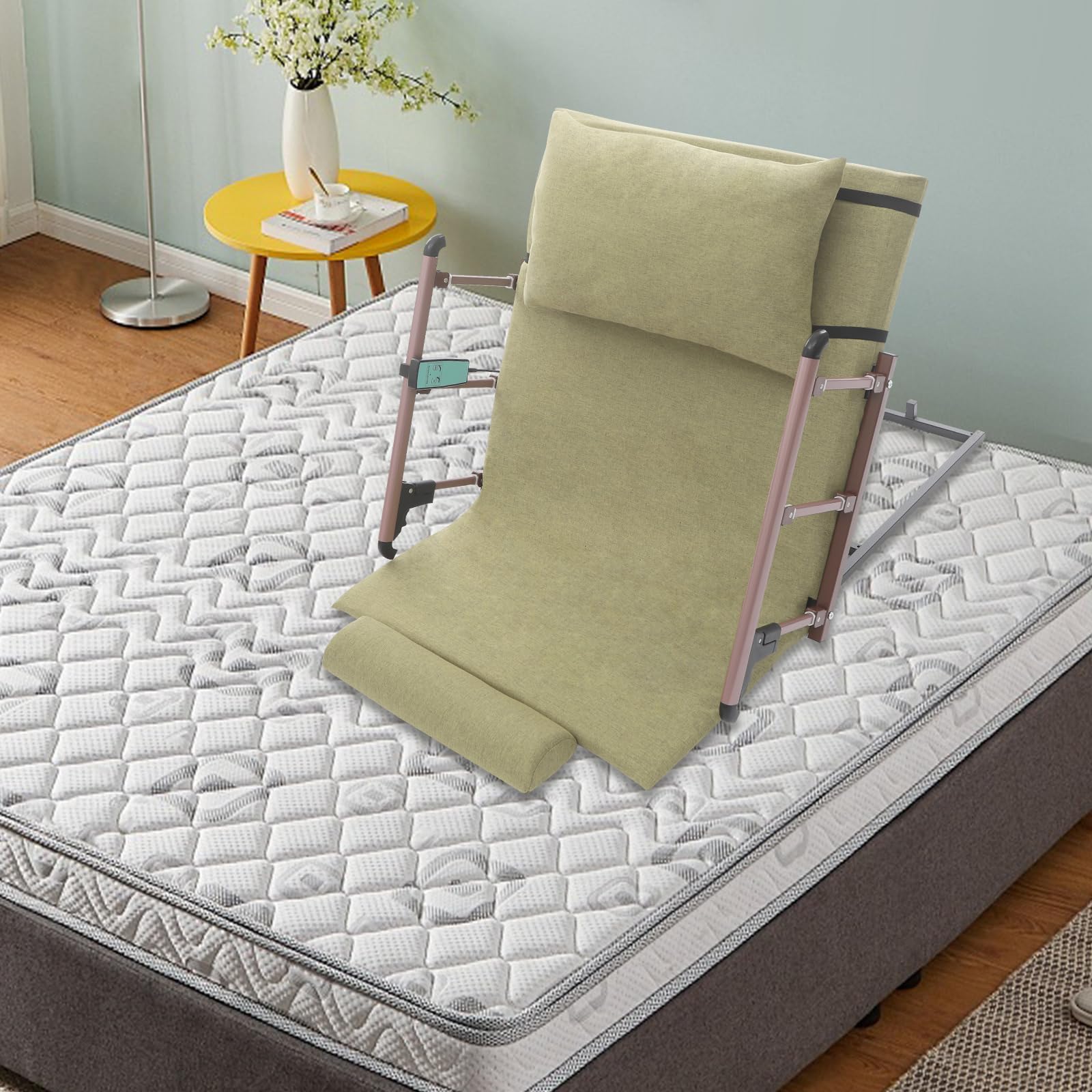 SHZICMY Respaldo de cama eléctrico ajustable, respaldo de cama ajustable de 2-80° para mujeres embarazadas, personas mayores (verde)