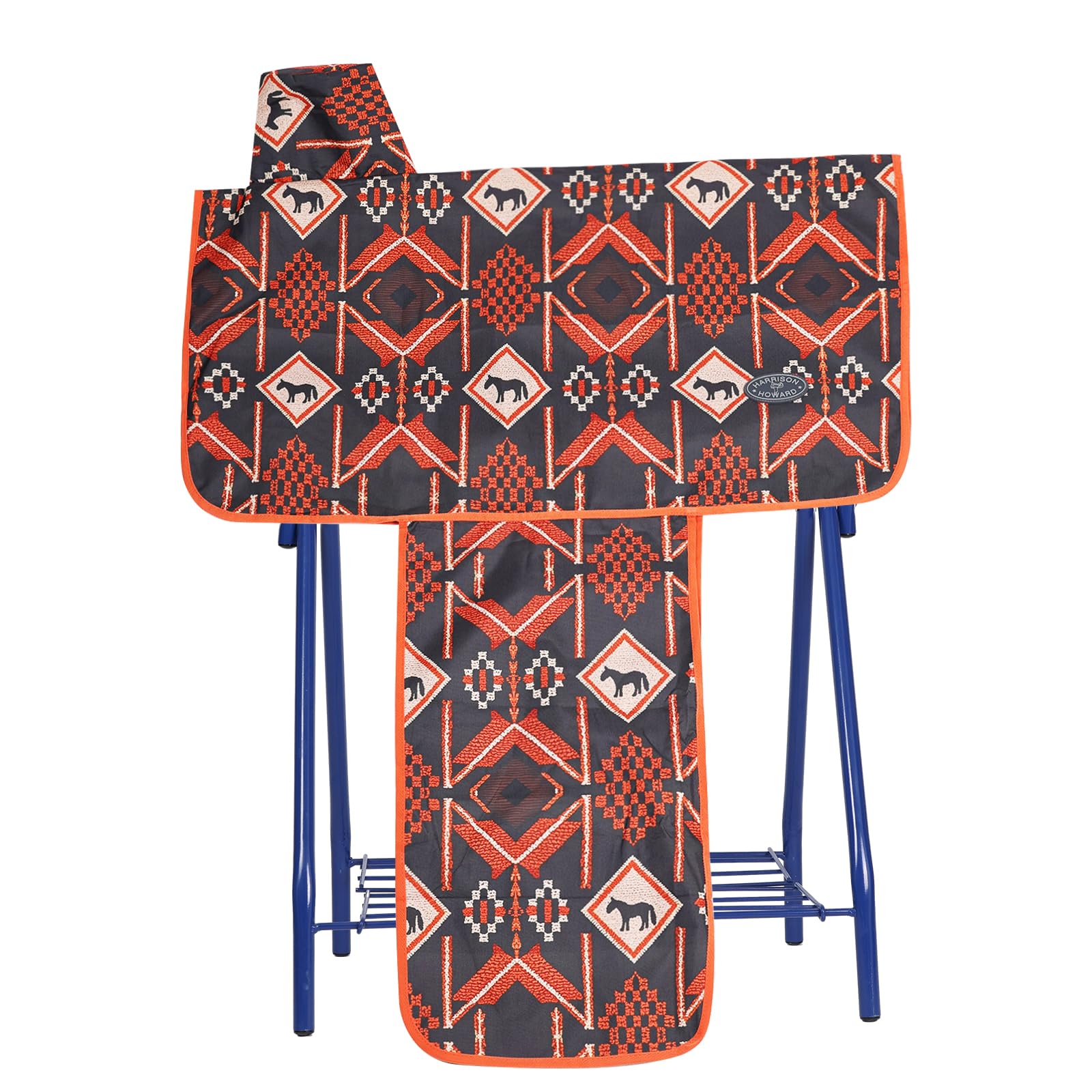 Harrison Howard Sturdy Waterproof Western Saddle Cover with Stylish Prints That Stand Out Keep Your Saddle in Pristine Condition Perfect for Showing or Riding Events-Mountain Light