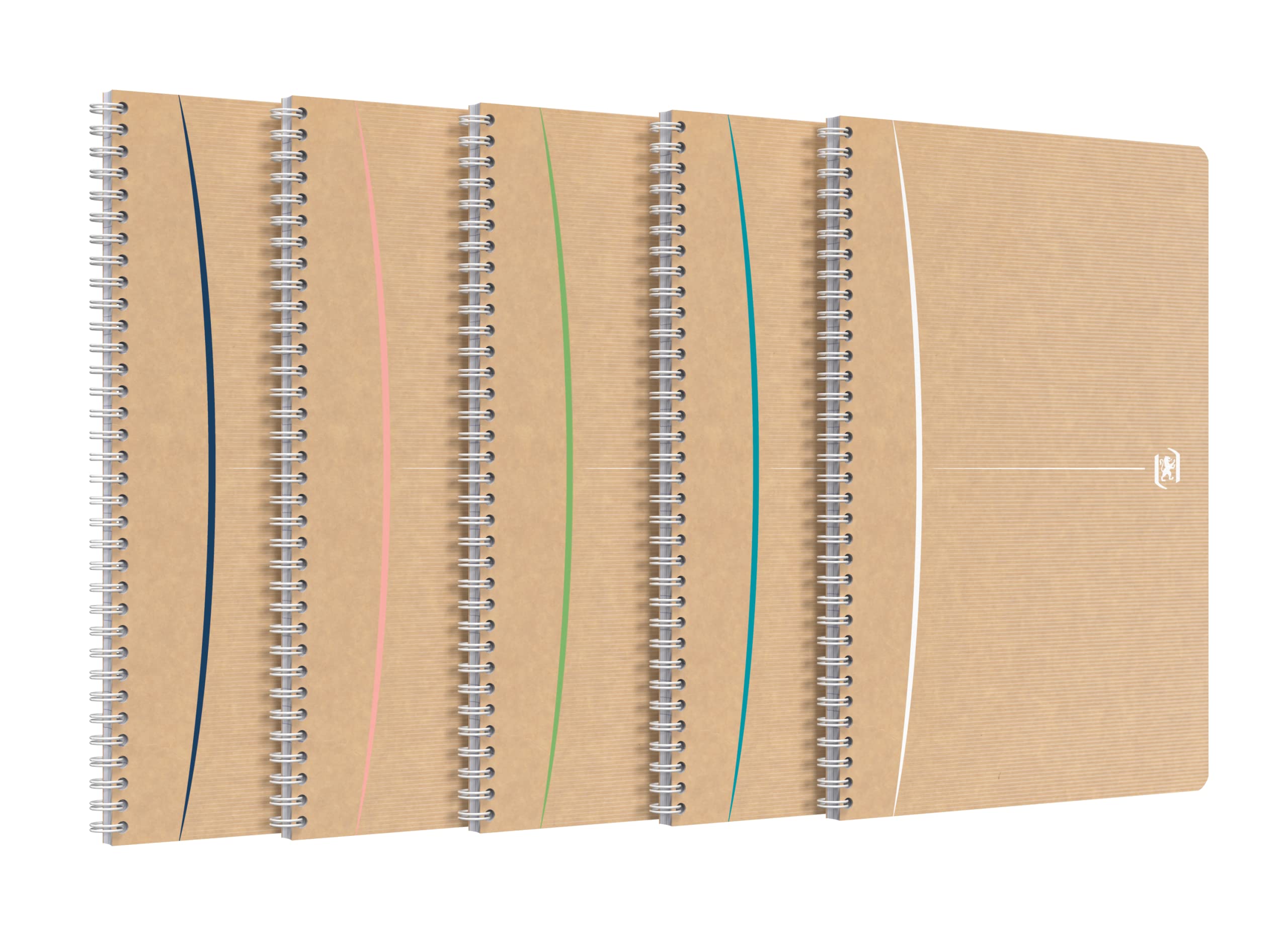 Oxford 10 cuadernos en espiral A4, bueno para el medio ambiente, 50 hojas