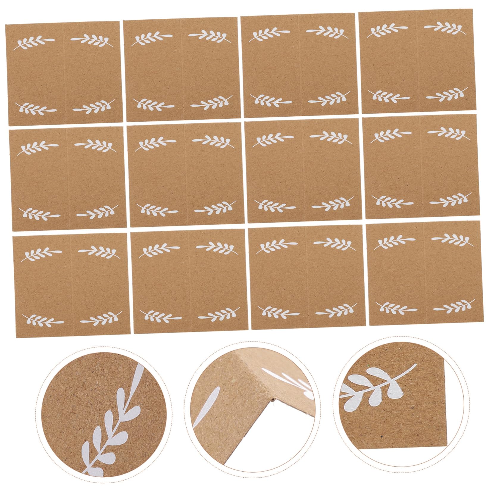 Operitacx 3 Sätze Sitzplatzkarten Visitenkarte Namenskärtchen Wedding Decor Hochzeitskarten Party Decoration Platte Du Faltbare Platzkarten Namenskarten Für Den Tisch Papier 100 Stück * 3