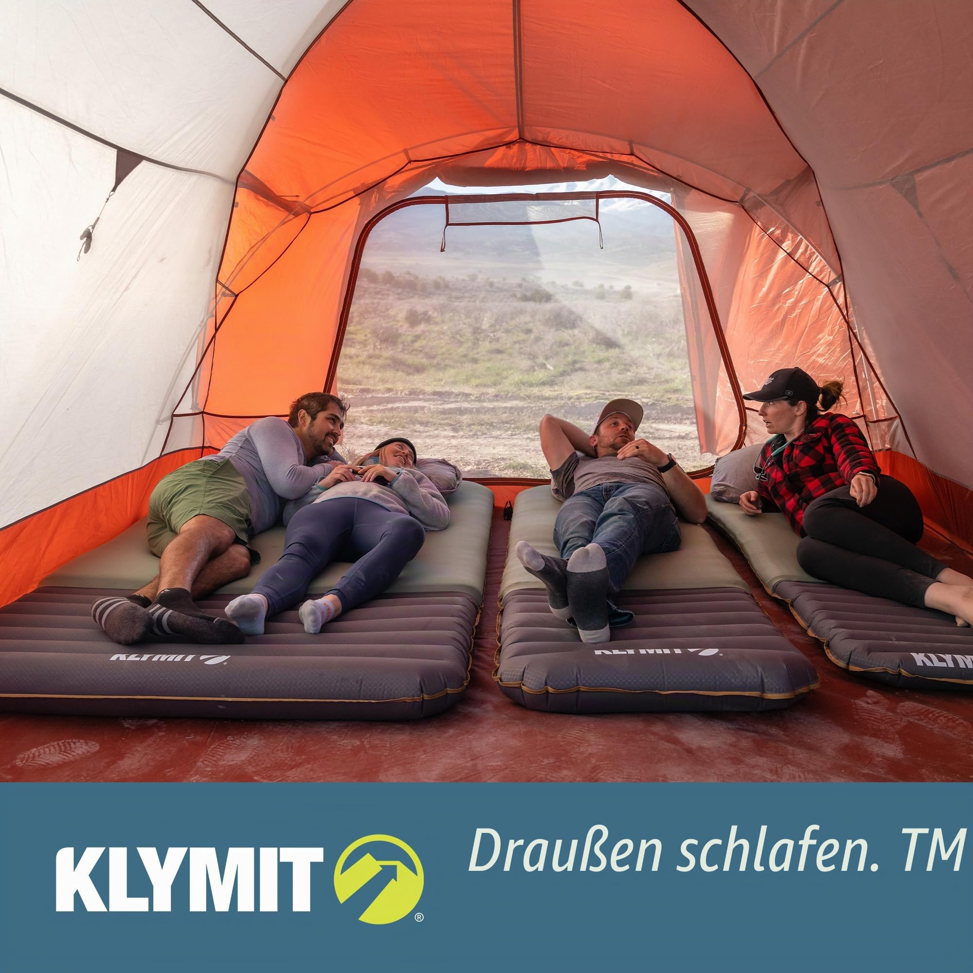 KLYMIT KLYMALOFT Isomatte, revolutionäres Luft- und Schaumstoff-Design, Lofted Memory Foam Komfort, Camping, Reisen, Rucksackreisen, verbessern Sie Ihre Luftmatratze