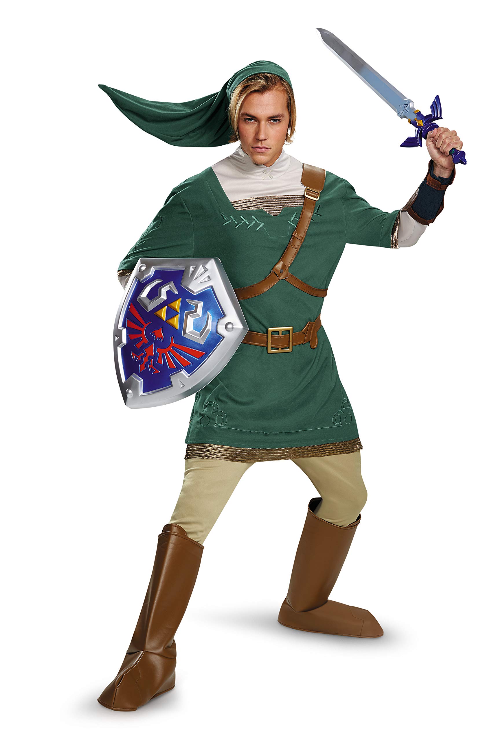 Disguise Men's Green Legend Of Zelda Link Prestige Costume, Xl