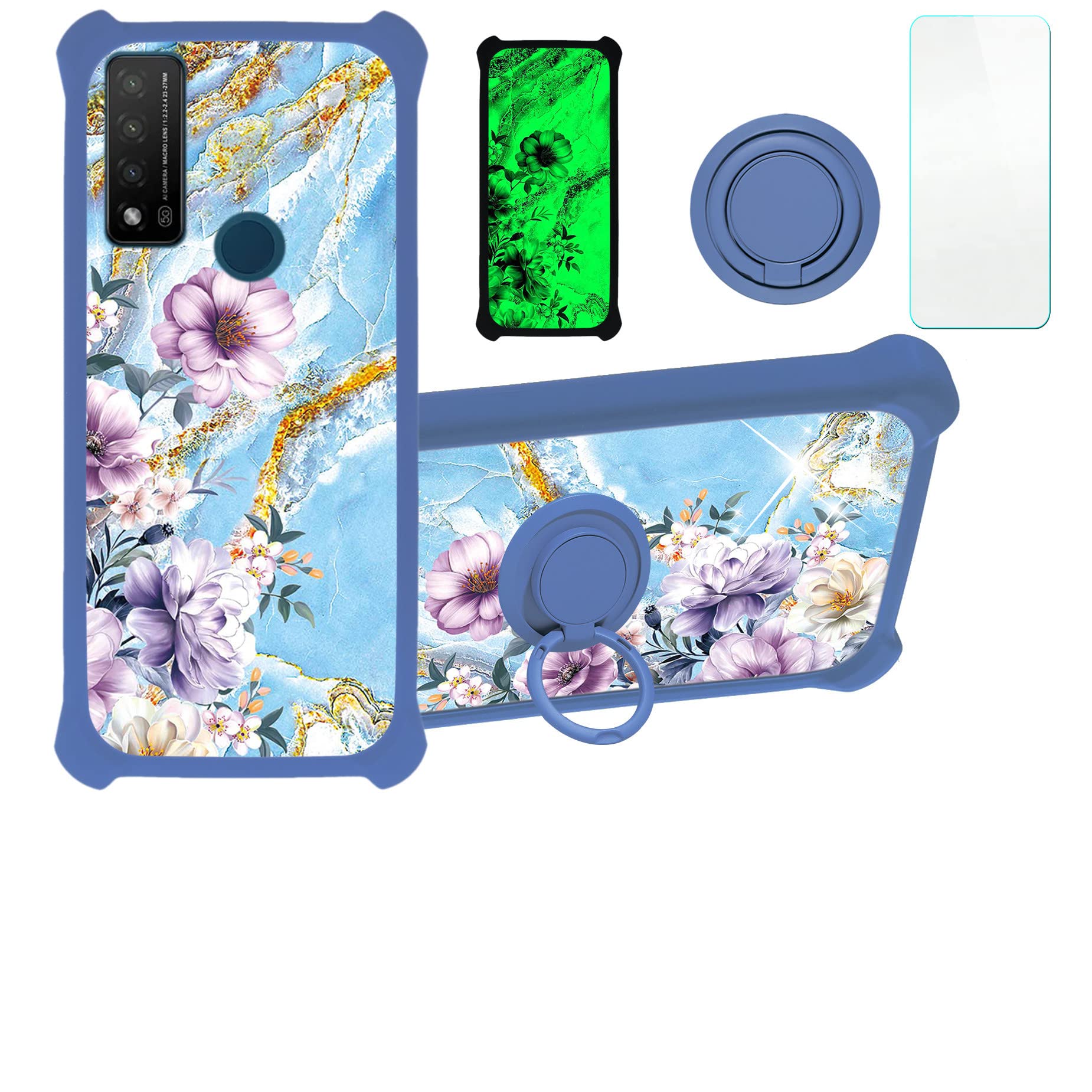 Custodia In Silicone Per TCL 40 NXTPAPER Design Cuori Legno Disegni