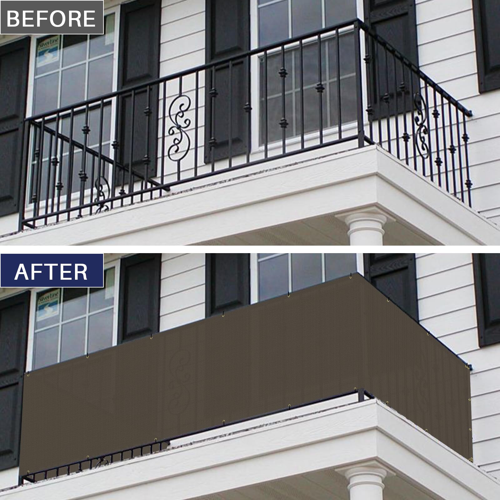 Snapklik.com : Windscreen4less 3x12 Deck Balcony Privacy Screen For ...