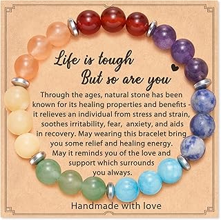 سوار علاجي من حجر الجمشت الطبيعي للنساء والرجال والبنات المراهقات هدايا لتمني الشفاء اتش جي دير معدن بدون أحجار كريمة