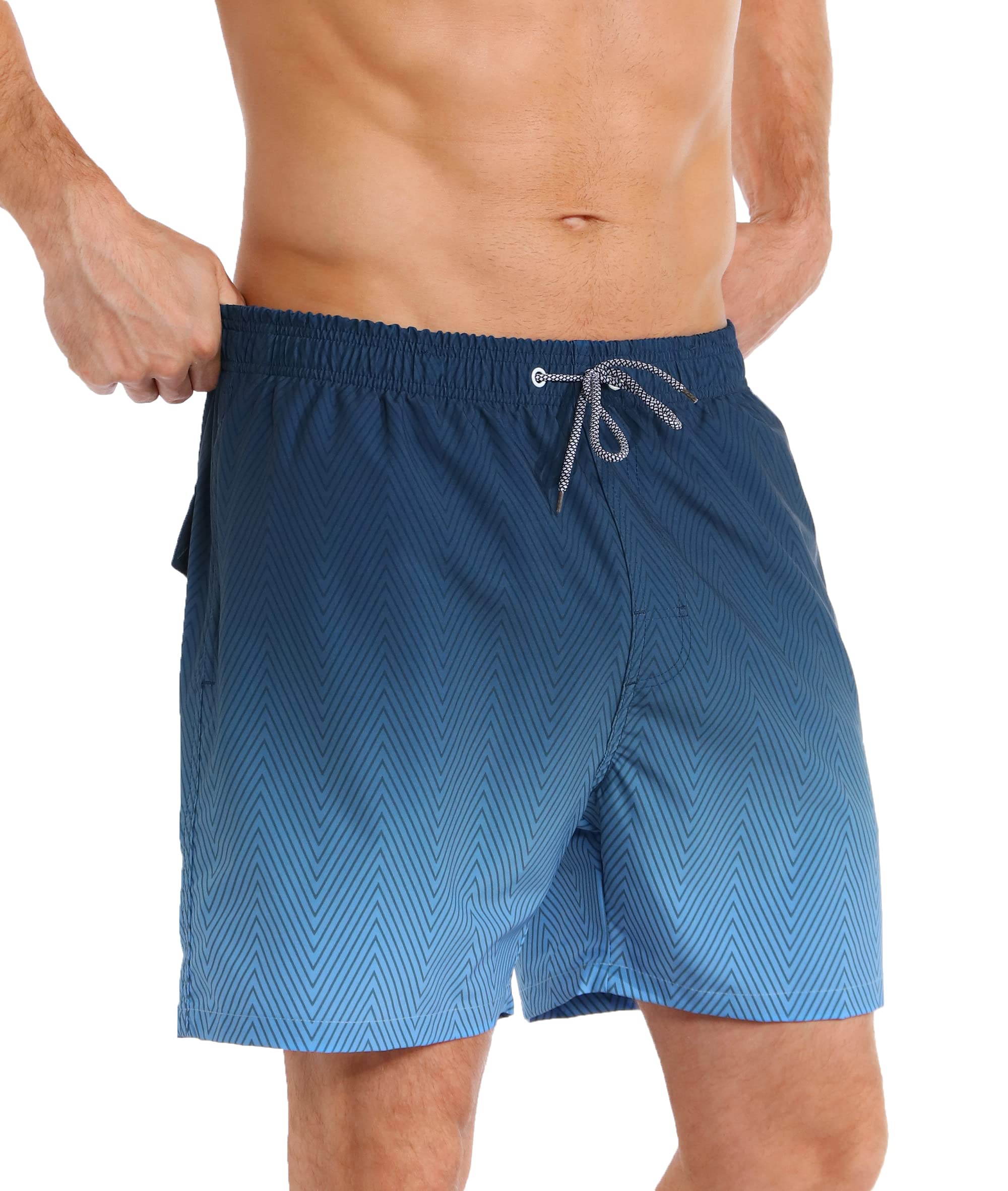APTRO Costumi Pantaloncini da Bagno Uomo Mare Surf Piscina Stampa Hawaiana Estiva Grande Asciugatura Rapida con Fodera in Rete