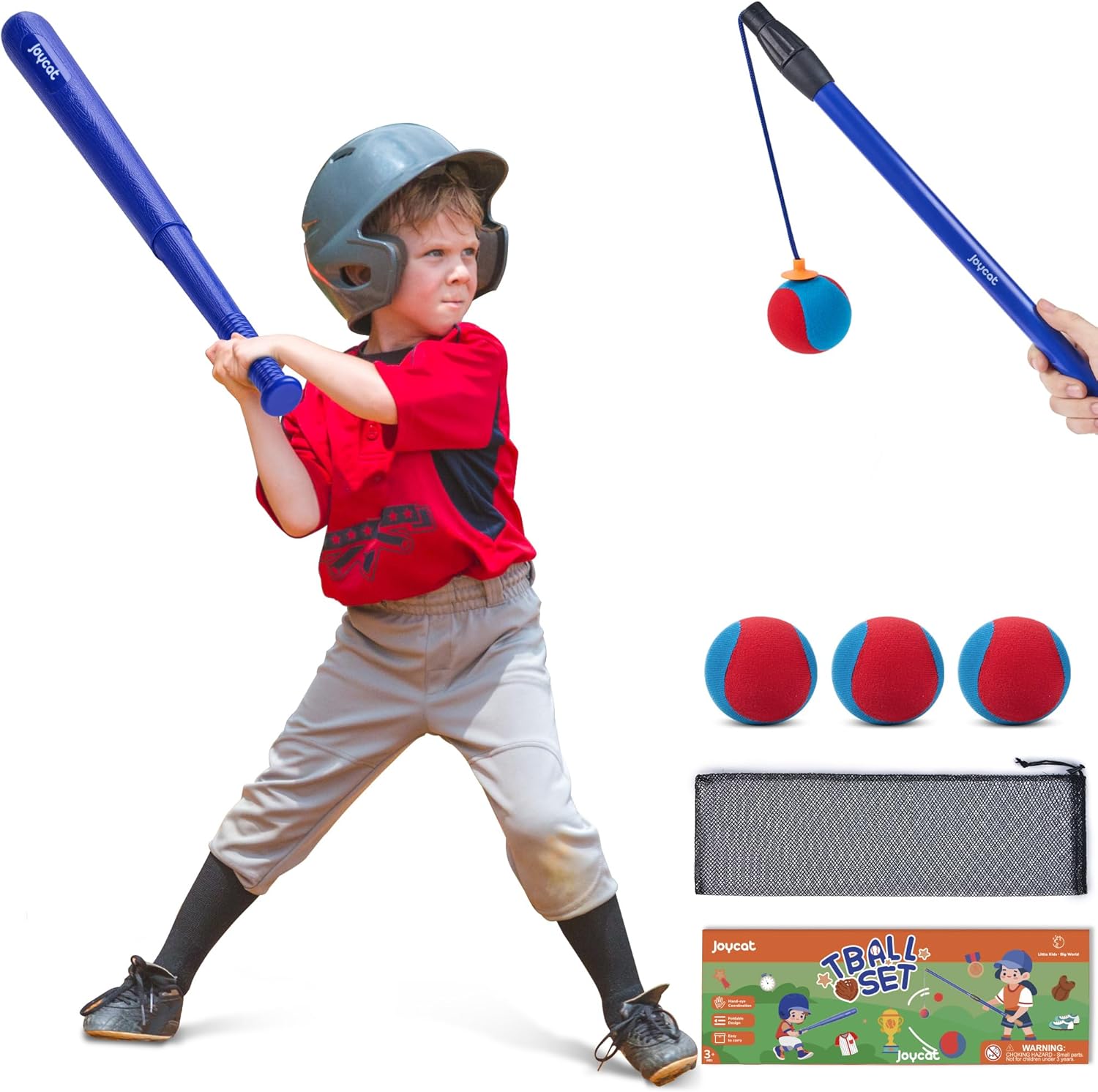 JoyCat T Ball Set,Baseball Set for Toddler and Kids Over 3