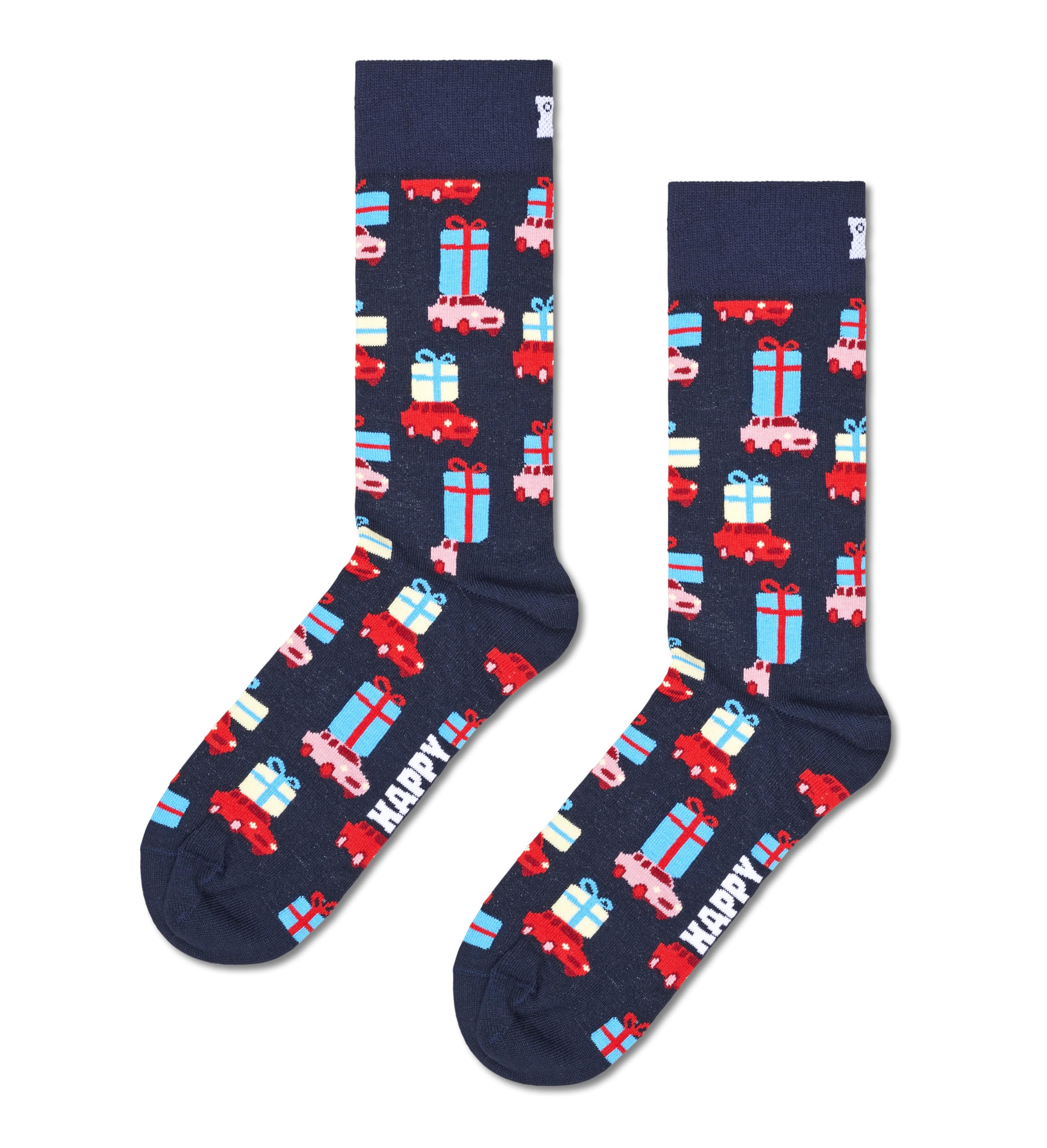 Happy Socks Christmas 'Holiday Tree' Gift Set-3 Pack Calzini, Verde, 7-11 (Pacco da 3) Unisex-Adulto