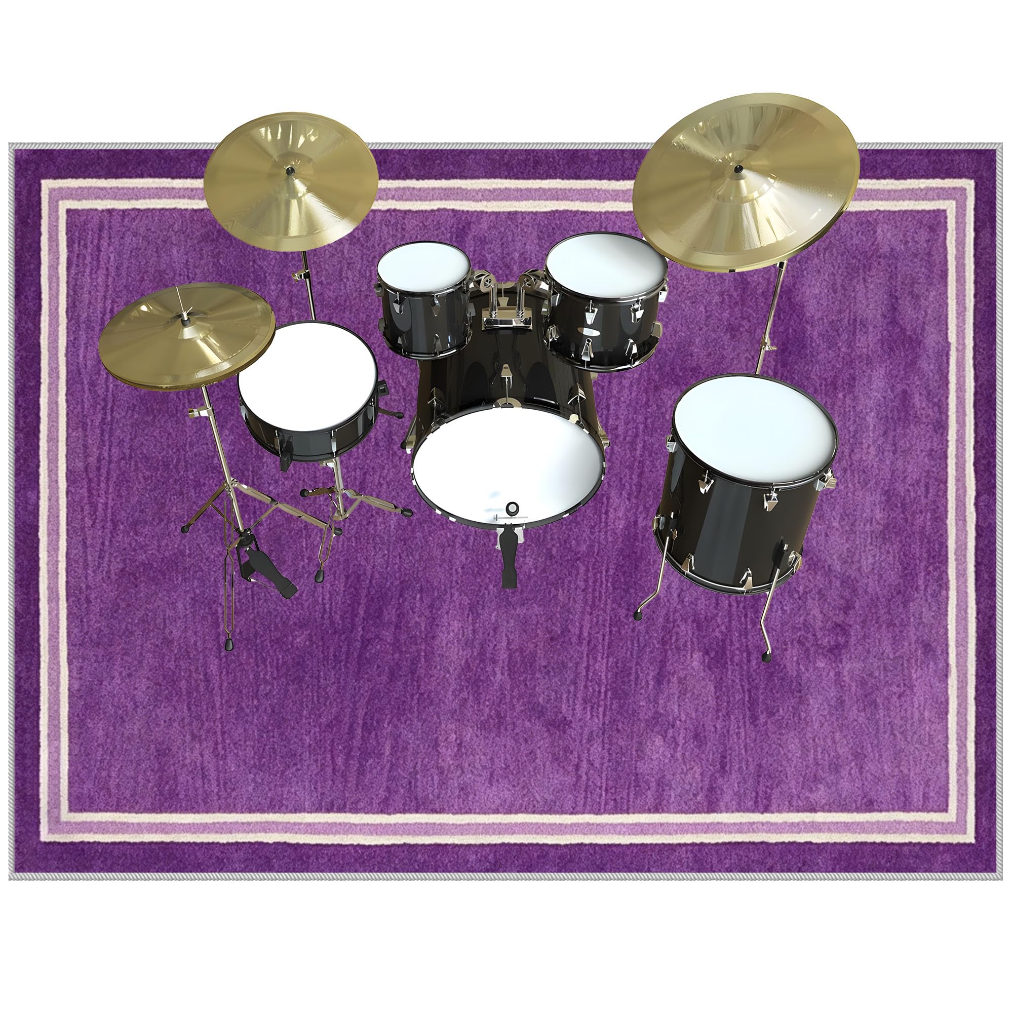 Tappeti Tamburi Tappeto Batteria Elettronica Tappeto Drum Carpet per Batterie Acustica Elettroniche Rullante Drum Tappeto Tappetino per Batteria Tappetino per Pianoforte Insonorizzato 230 x 180 cm