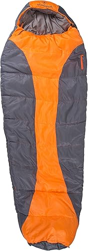 Stansport Glacier Mummy Saco de Dormir 3.1 LB, Naranja, 86" L x 34" W