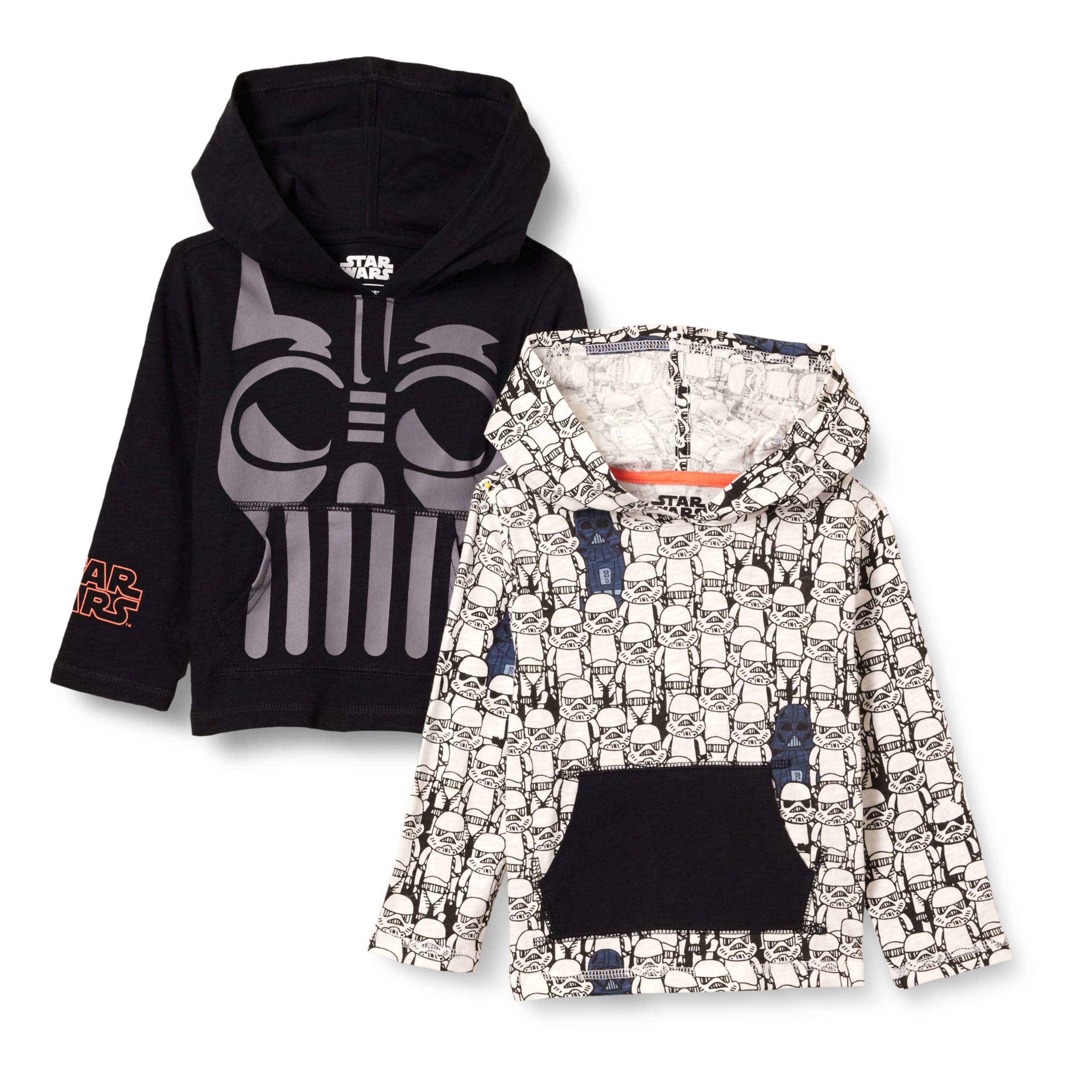 Amazon Essentials Niños Camisetas de Manga Larga con Capucha Ligeras 9 años Star Wars Darth Vader