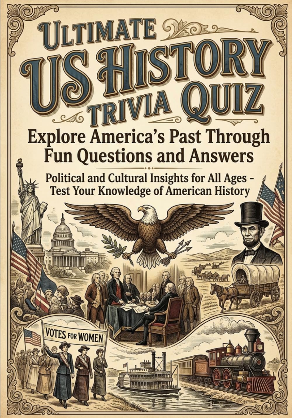 THE ULTIMATE US HISTORY TRIVIA CHALLENGE: TEST YOUR KNOWLEDGE OF AMERICA'S PAST WITH FUN AND FASCINATING FACTS: Political and Cultural Insights for All Ages - Test Your Knowledge of American History