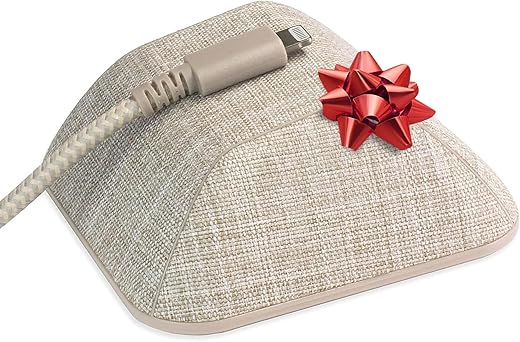 Smartish Magnetic Cord Holder – Cable Wrangler Organizer with Magnet Clips for Charger Management on Desktop, Nightstand, or Side Table – Lightly Toasted Beige