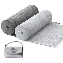 Felt Fabric, Sold by the Metre, 30 x 200 cm, Felt Roll, Polyester Felt Mat for DIY Storage Bag, Patchwork, Sewing, Embroidery Felt, Home Decoration, Pack of