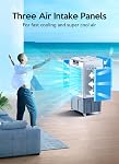 VAGKRI Swamp Plus cool. 2100CFM Évaporatif Air Refroidissement avec 3 Modes & Vitesses du vent, 120°Oscillation, 24H Minuterie, Portable Outdoor Air Conditionneur avec remplissage automatique pour Patio Garage à usage commercial, 8 C'est moi.
