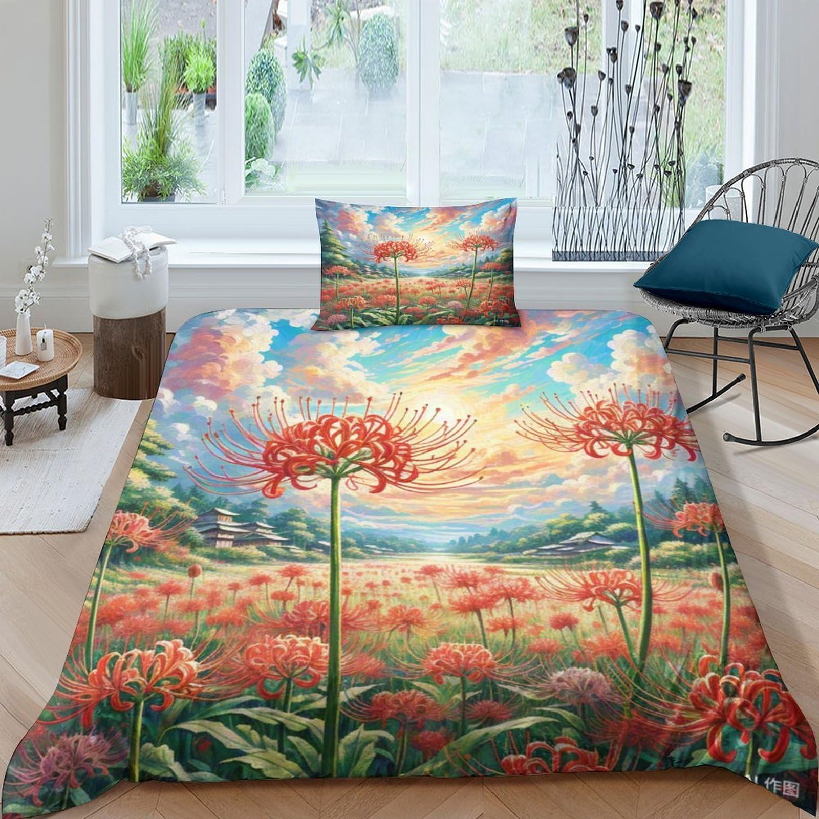 Housse de couette Manjusaka 3D : créez un cocon moderne dans la chambre de votre adolescent