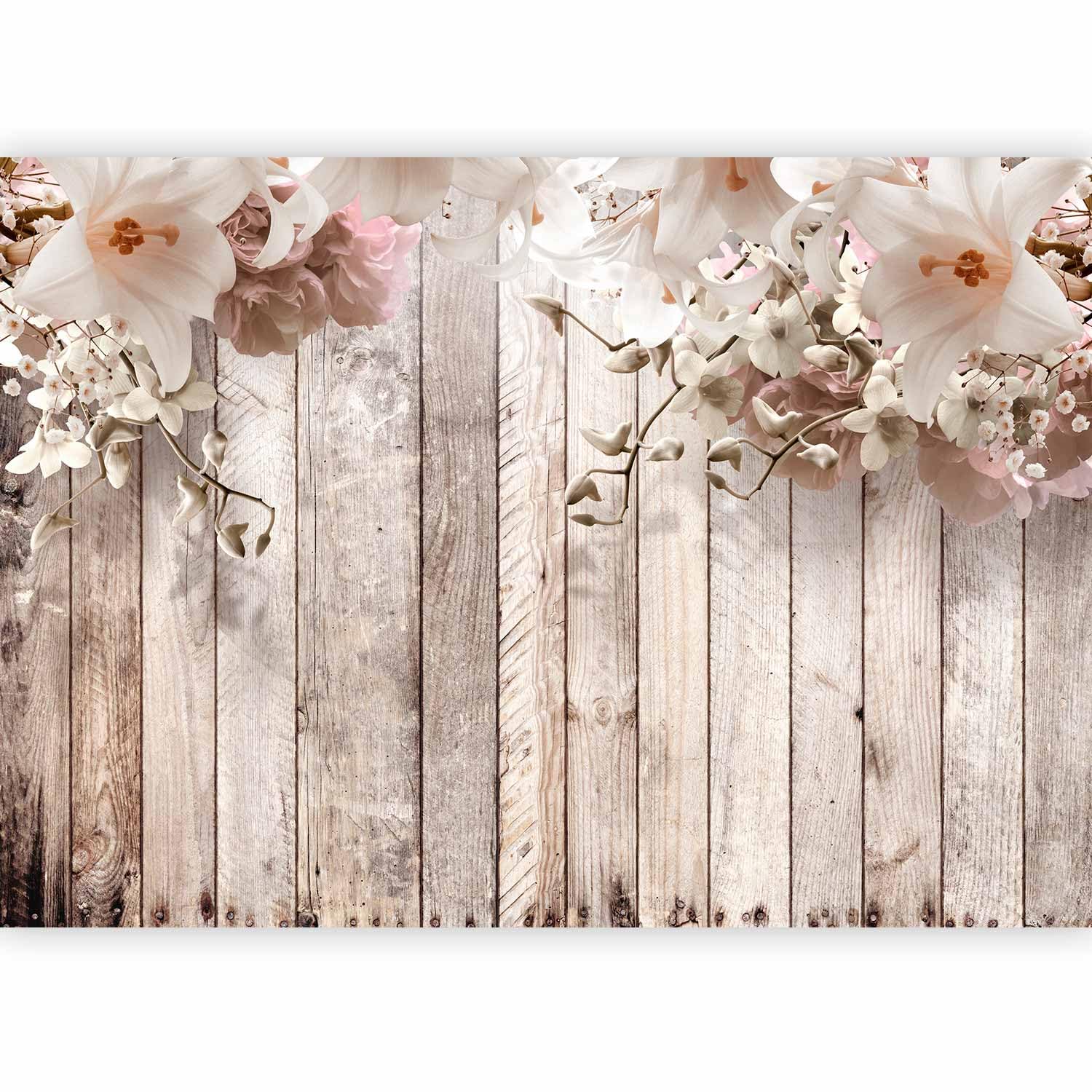 murando Photo Wallpaper Wood 400x280 cm / 158"x110", Non-Woven Premium Art — image 1