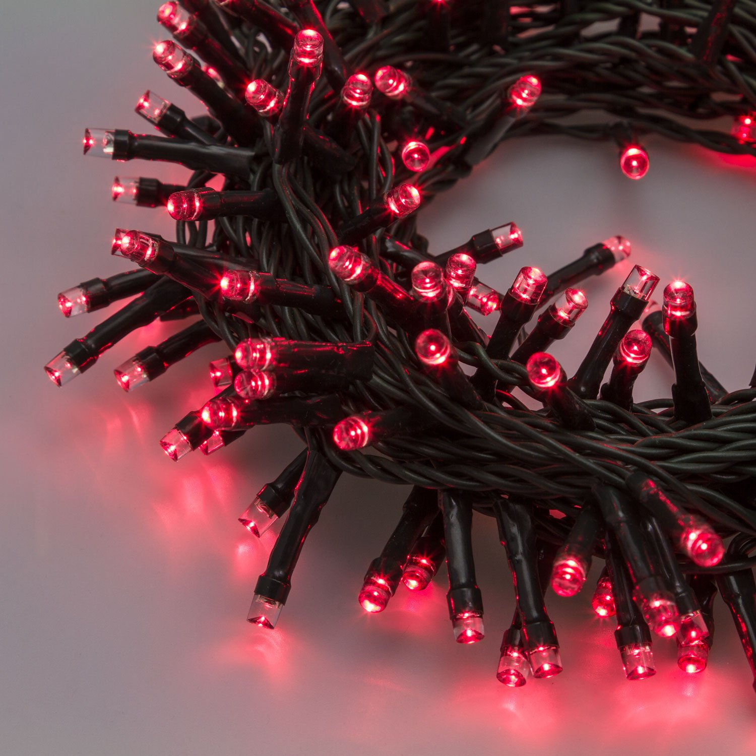 Catena di luci bicolore Natale 300 led serie luminosa natalizie cavo verde albero feste decorativa luce