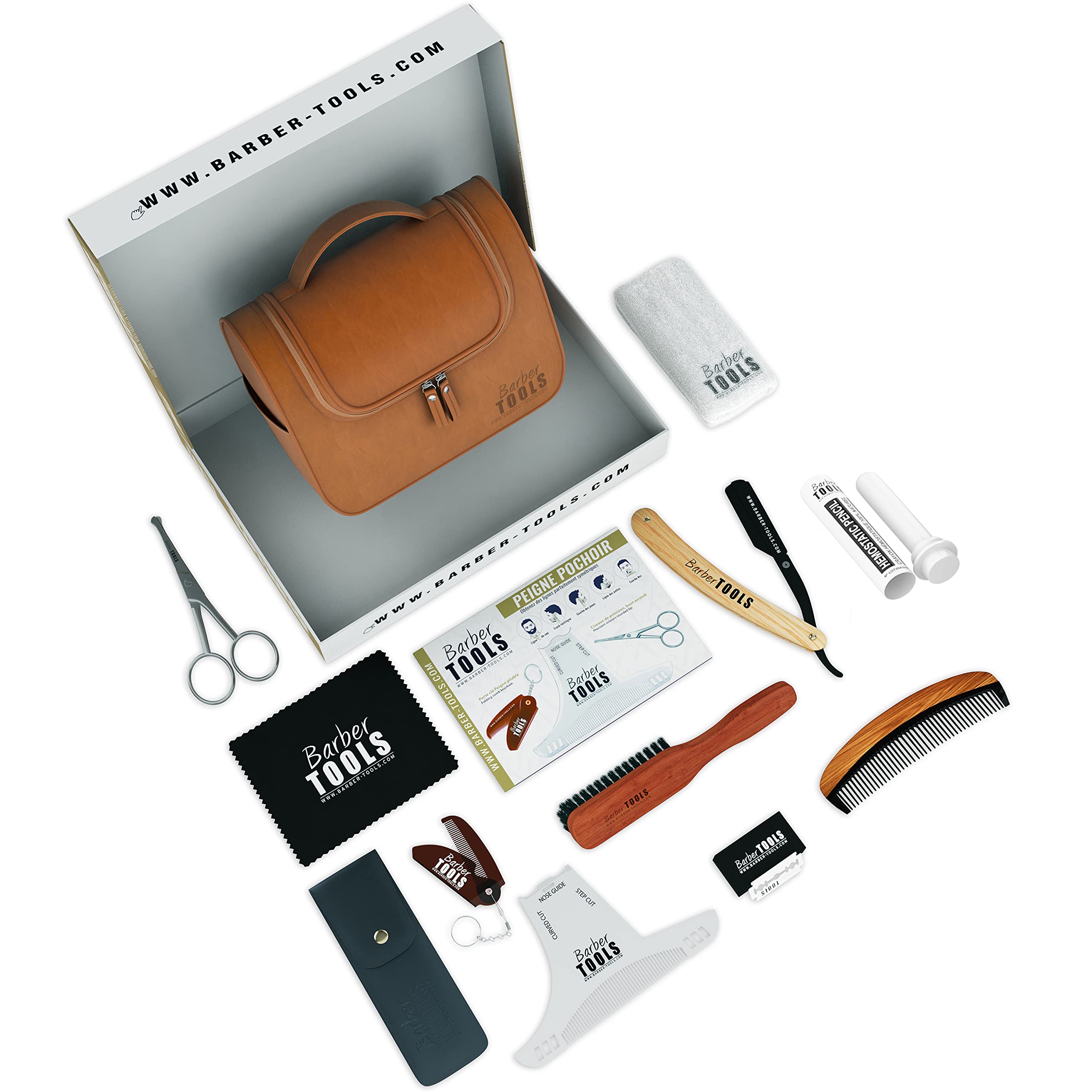 Kit d'entretien barbe et rasage BARBER TOOLS