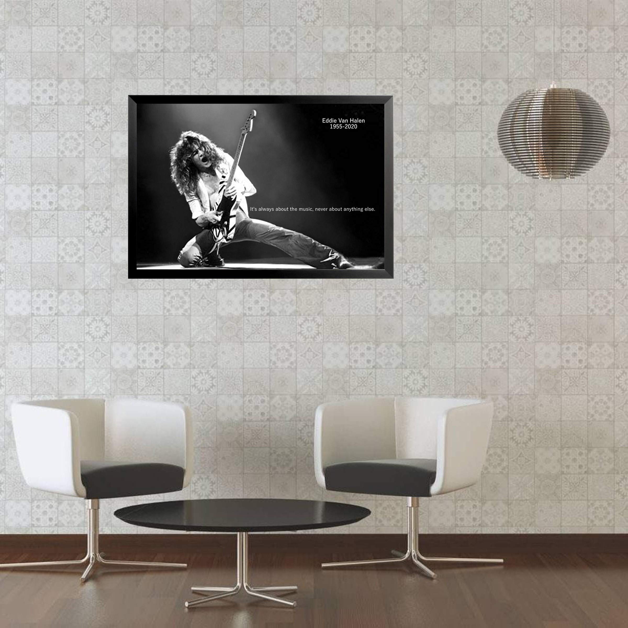 Eddie Van Halen EVH06 Poster - 24x36 Inch, Rare Print, Music Wall Art, Unframed