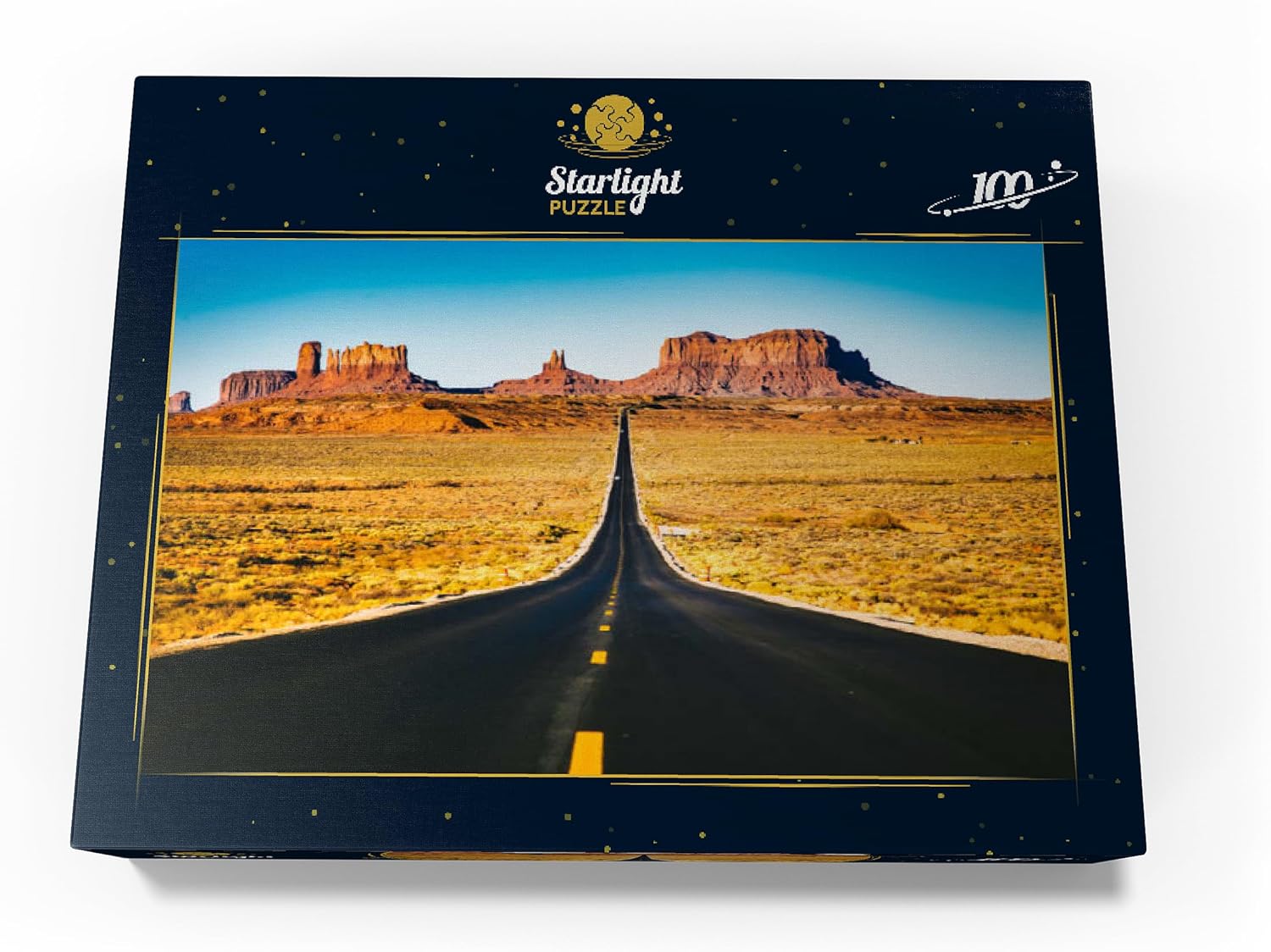 MyPuzzle U.S. Route 163 Which Passes Through The Famous Monument Valley Utah USA - Premium 100 Piece Jigsaw Puzzle for Adults
