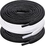 UpUGo 3 Pair Oval Shoe Laces, Half Round 5mm Shoelaces for Athletic Running Sneakers Shoes Boot Strings