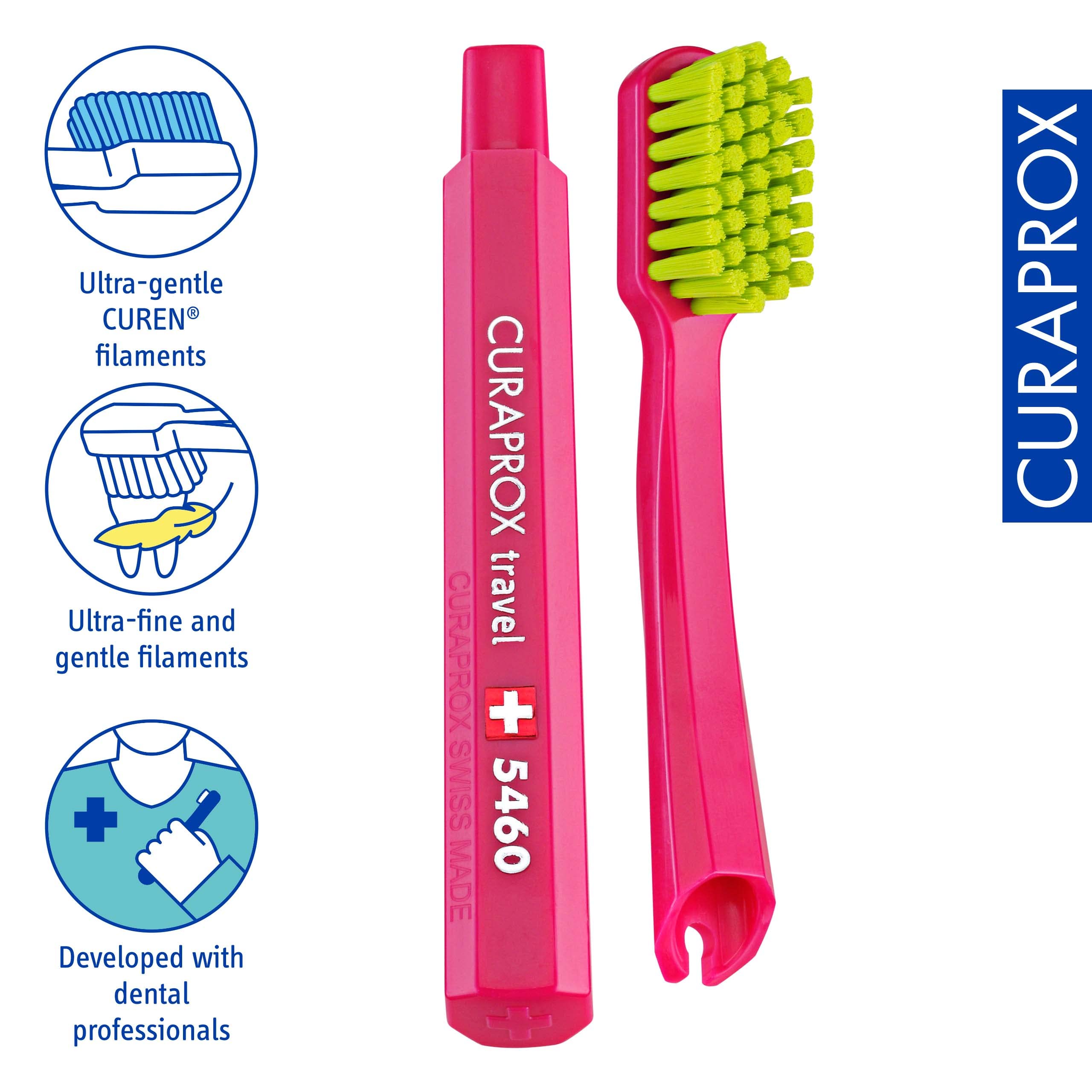 Amazon.com : Curaprox CS 5460 Toothbrush Heads – for Travel Set