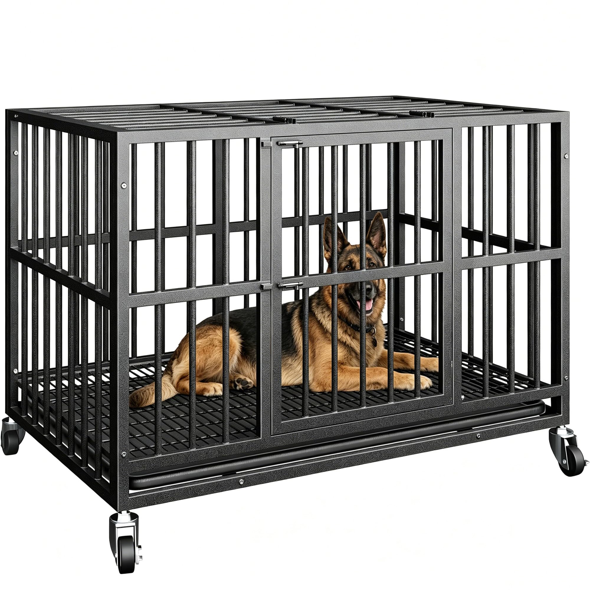 blightor 48 Inch Heavy Duty Indestructible Dog Crate