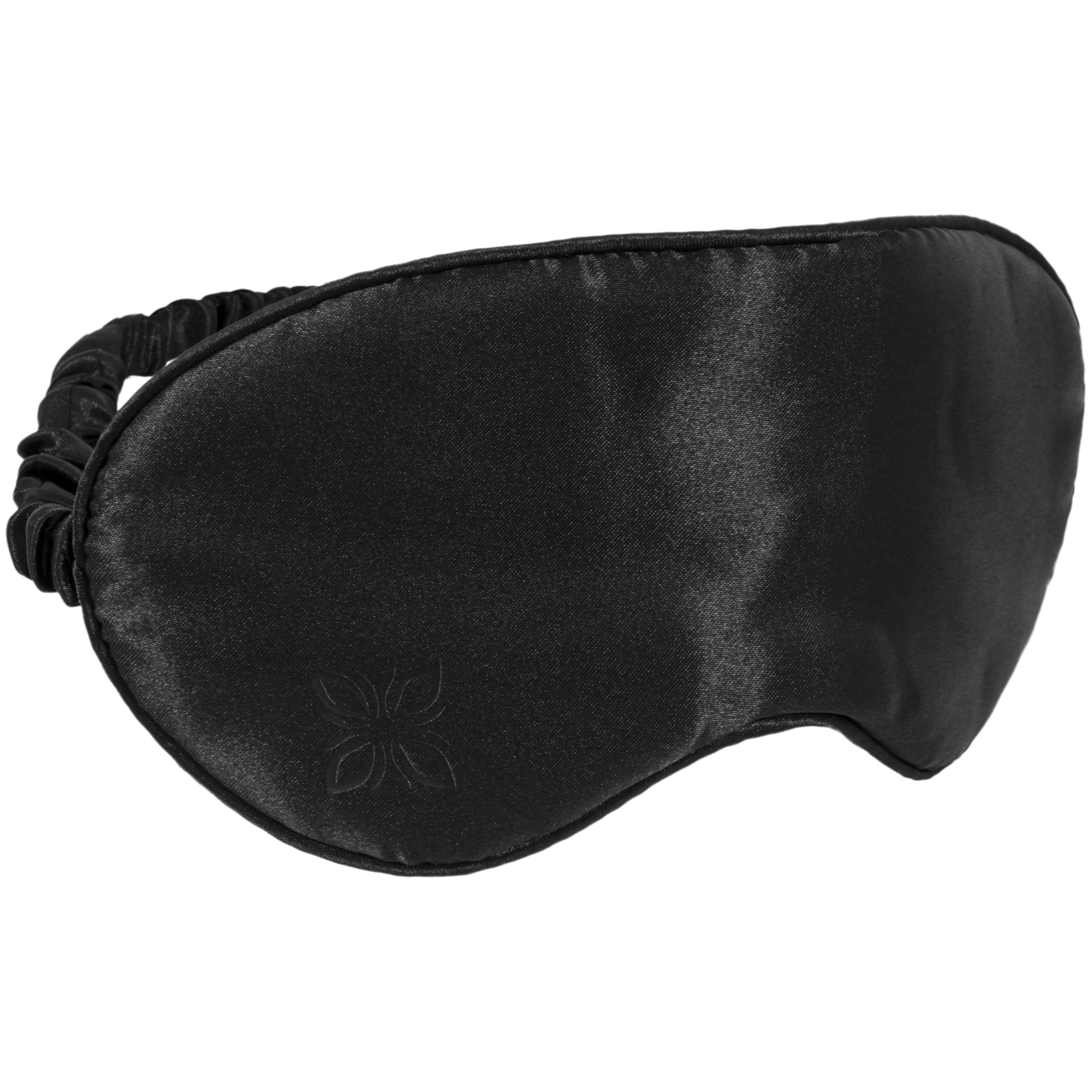 OMNANA® SoftNAP™ Satin Schlafmaske für tiefen Schlaf – Weiche & leichte Augenmaske – Luxus Reisemaske mit Tasche