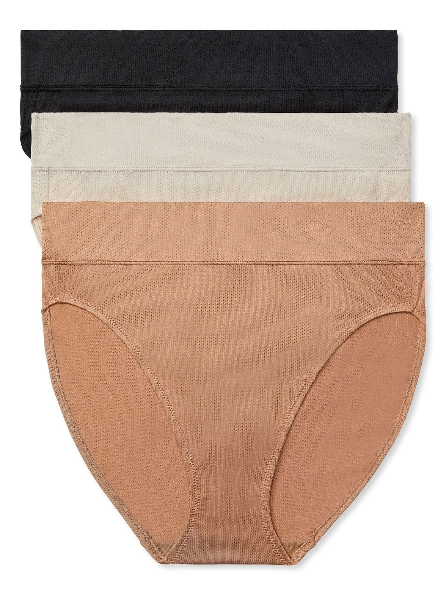 Photo 1 of Warner's Women's 3-Pack Microfiber Hi-Cut Panties - 6/M