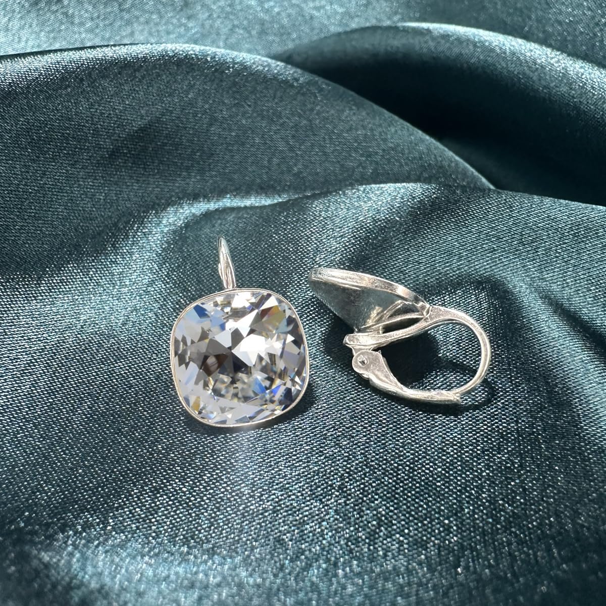 Elegante 925er Silber Ohrringe - mit Marken Kristalle - Hypoallergene Geschenkidee Hochwertiger Schmuck für Frauen
